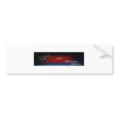 Barack or Billary Bumper Stickers by 1miette