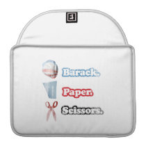 Barack. Paper. Scissors Faded.png Sleeves For Macbooks