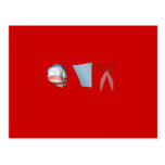 BARACK PAPER SCISSORS POSTCARD