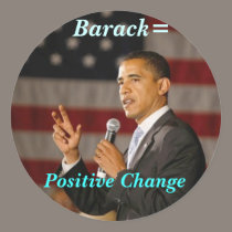 Barack = Positive Change sticker by musicisourhigh Barack = Positive Change sticker
