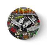Barack Quake Rocks DC Pinback Button