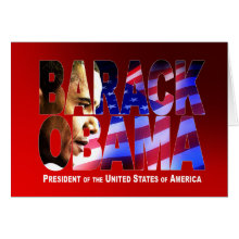 BARACK! (red) card
