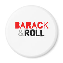 Barack & Roll T-shirt magnets by obamashirts Barack & Roll T-shirt magnets