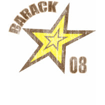 Barack Star O8 Vintage Distressed Graphic T Shirt by obamayeswecan Barack Star O8 Vintage Distressed Graphic T Shirt
