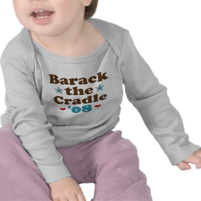 Barack the Cradle 08 Obama Baby Long Sleeve Tee by DemocraticTeesGifts