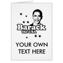 Barack the USA T-shirt Greeting Card