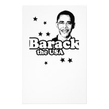 Barack the USA T-shirt Custom Stationery