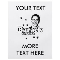 Barack the USA T-shirt flyers by obamashirts Barack the USA T-shirt flyers