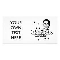 Barack the USA T-shirt photo cards by obamashirts Barack the USA T-shirt photo cards