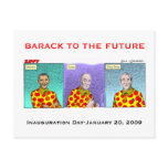 Barack to the future. postcard