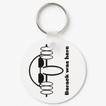 Barack Was Here keychains by OvalOfficeProducts Barack Was Here keychains