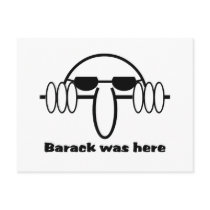 Barack Was Here postcards by OvalOfficeProducts Barack Was Here postcards