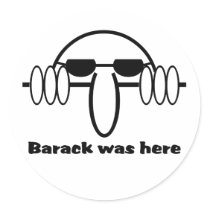 Barack Was Here stickers by OvalOfficeProducts Barack Was Here stickers