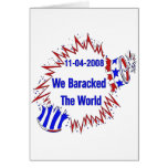 Baracked The World Greeting Cards