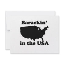 Barackin' in the USA T-shirt invitations
