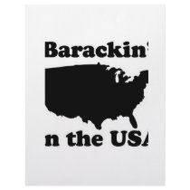 Barackin' in the USA T-shirt letterhead