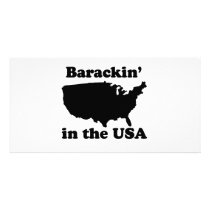 Barackin' in the USA T-shirt photo cards