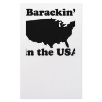 Barackin' in the USA T-shirt stationery