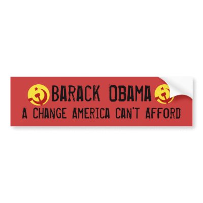 BarackObamaschange, BarackObamaschange, Barack ... Bumper Sticker by jenniekurono