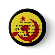 BarackObamaschange, The Progressive (Leftist De... buttons