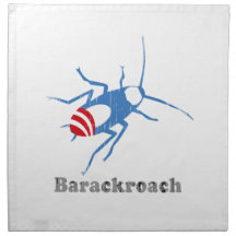 BARACKROACH Faded.png Printed Napkins