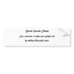 Barack's Mission Bumper Sticker