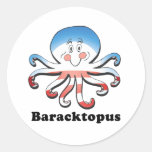 BARACKTOPUS ROUND STICKER