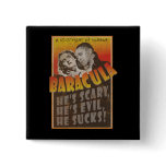 Baracula - Barack Obama Movie Poster Pinback Buttons