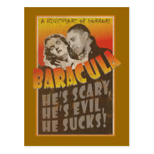 Baracula - Barack Obama Movie Poster Post Cards