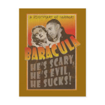 Baracula - Barack Obama Movie Poster postcards