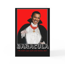 Baracula Halloween cards
