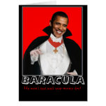 Baracula Halloween cards