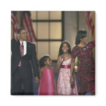 Barak Obama family wave at the last night of magnets