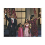 Barak Obama family wave at the last night of Post Card