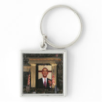 Barak Obama speaks at the last night of the Keychains