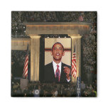 Barak Obama speaks at the last night of the Fridge Magnet