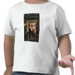 Barak Obama speaks at the last night of the t-shirts
