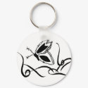 Barb butterfly key chain keychains