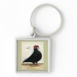 Barb Pigeon Watercolor Key Chains
