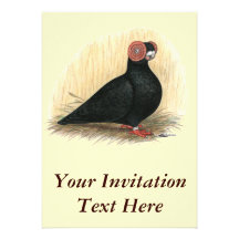 Barb:  Standard Black Personalized Invites