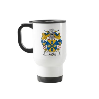 Barba Family Crest Mug by coatsofarms