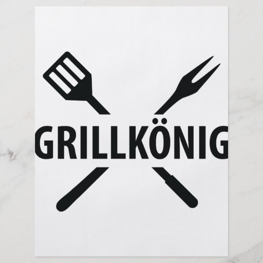 barbacue king icon personalized flyer