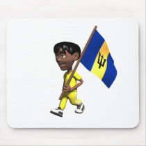 Barbadian Boy Mouse Pads