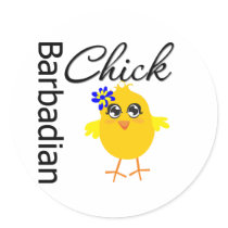Barbadian Chick Sticker