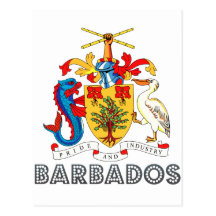 Barbadian Emblem Post Cards