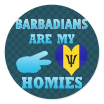 Barbadians are my Homies Stickers