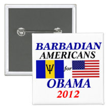 Barbadians para Obama Pins