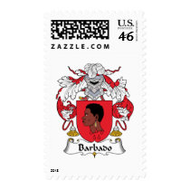 Barbado Family Crest postage by coatsofarms Barbado Family Crest postage