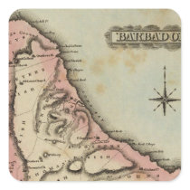 Barbadoes 2 square stickers