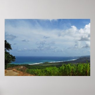 Barbados Atlantic View Photo-Painting Poster